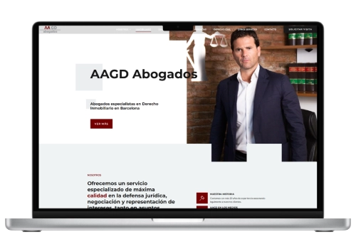 Rediseño Web aagd en versión sobremesa