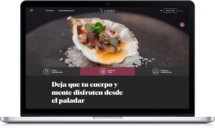 mantenimienot web restaurante isard